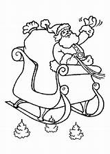 Noel Navidad Slitta Babbo Trineos Mixte Kleurplaat Transporte Schlitten Traineau Arreslee Kerstman Gifgratis Permalink sketch template