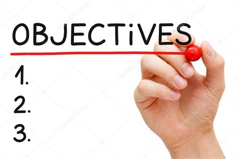 objectives list stock photo  civelin