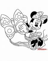 Minnie Mouse Coloring Pages Disney Kite Flying Skating Roller Funstuff Disneyclips sketch template