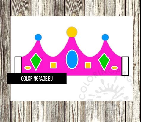 cut  queen crown coloring page