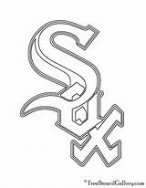 Sox Logo Chicago Stencil Mlb Pages Coloring Template Freestencilgallery sketch template