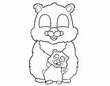 Bear Mother Coloring Coloringcrew sketch template