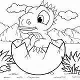 Coloring Dinosaur Baby Cute Pages Printable Getcolorings Pa sketch template