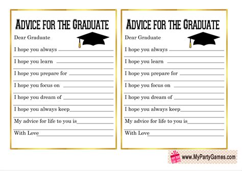 printable advice cards   graduate artofit