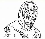 Wwe Coloring Pages Rey Mysterio Rock Printable Wrestling Logo Sin Cara Punk Drawing Aj Lucha Championship Print Kids Superstars Color sketch template