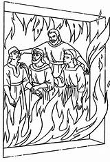 Bible Abednego Coloring Para Shadrach Meshach Horno Furnace Fuego Colorear Fiery Pages Daniel El Sadrac Mesac Niños Kids La School sketch template