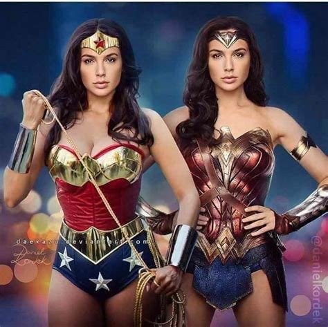 Gal Gadot Wearing The Original Wonder Woman Costume By
