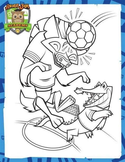 animal jam coloring  activity pages images  pinterest