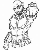 Deadshot Coloring Pages Getcolorings Printable Color sketch template