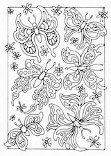 Kids Batik Coloring Pages Printable Patterns Choose Board Butterfly sketch template