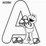 Coloring Elmo Alphabet Pages Popular sketch template