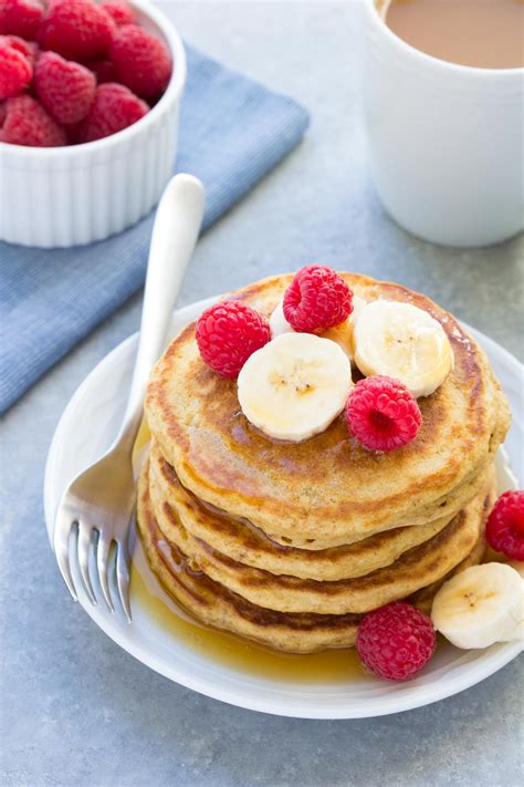 easy healthy pancake recipe  waffles  kristines kitchen