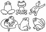 Pond Coloring Pages Animals Frogs Color Frog Animal Life Froggy Getcolorings Getdrawings Preschool Printable Prek Theme sketch template