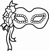 Mask Coloring Pages Masks Print Mardi Gras Template sketch template