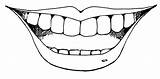 Mouth Clipart Coloring Teeth Pages Clip Face Smile Choose Board Draw Mouths Smiling Tooth sketch template
