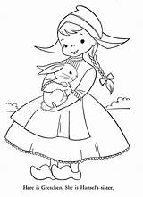 Coloring Holland Pages Finland Girl Vintage Qisforquilter Rabbit Book Embroidery Sheets Children Printable Colouring Dutch 1101 Books Para 1954 Lands sketch template