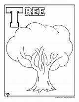 Coloring Letter Alphabet Tree Pages Activities Kids sketch template
