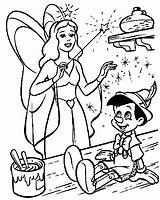 Pinocchio Turchina Stampare Fatina Stampa Cartoonlandia Coloratutto sketch template