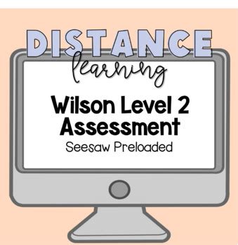 wilson fundations unit  test seesaw preloaded  genuinely elementary