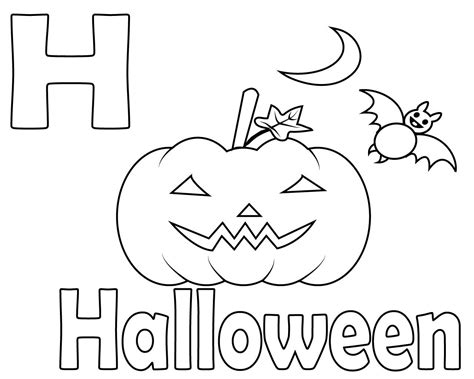 halloween letters coloring pages thekidsworksheet