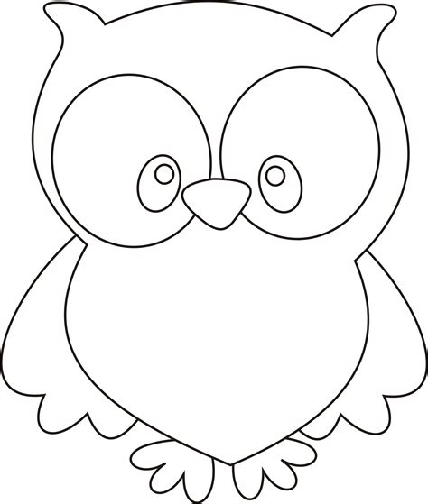 owl template coloring pages