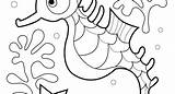 Seahorse Coloring Pages Kids Getcolorings Mister sketch template