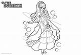 Force Glitter Coloring Pages Precure Printable Kids sketch template