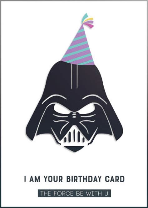 star wars birthday card printable