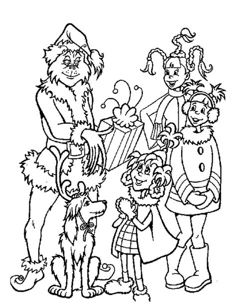 grinch   christmas gifts coloring pages hellokidscom