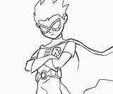 Robin Coloring Pages Titans Teen Go Red Cartoon Drawing Printable Raven Beast Superhero Boy Colouring Titan Color Starfire Batman Network sketch template