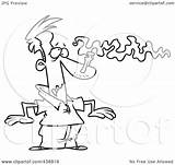 Smell Man His Clip Toonaday Royalty Avoid Nose Outline Illustration Cartoon Rf sketch template