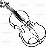 Musicales Violines Violin sketch template