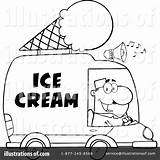 Ice Cream Truck Clipart Coloring Drawing Illustration Line Printable Toon Hit Royalty Sample Rf Getcolorings Pages Getdrawings Paintingvalley sketch template