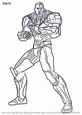 Cyborg Drawing Injustice Draw Step Gods Among Tutorials sketch template