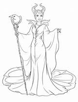Maleficent Colorare Disegni sketch template