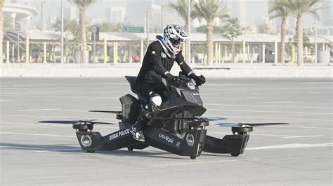 dubais police force  started training   drone  hoverbikes