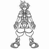 Hearts Kingdom Coloring Sora Pages Close Little Kairi Printable Drawings Nobodies Ones Interesting sketch template