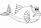 Fish Coloring Cartoon Sea Deep Pages Printable Categories sketch template
