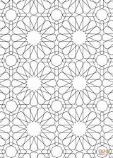 Islamic Coloring Pattern Pages Mosaic Patterns Adults Drawing Roman Printable Colouring Colour Sheets Geometric Supercoloring Arabic Color Print Numerals Getcolorings sketch template