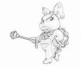Wendy Koopa Coloring Pages Printable Happy Another sketch template