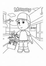 Manny Handy Categories Coloring sketch template