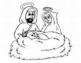 Nativity Coloring Scenes Coloringcrew Pages sketch template