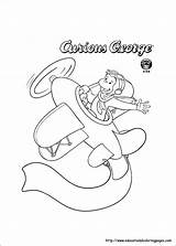 Curious George Pages Coloring Halloween Color Getcolorings sketch template