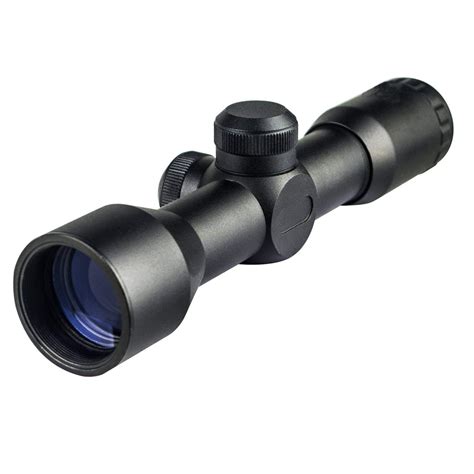 compact rifle scope crosshair optics hunting gun scope  mm  mounts beamq laser