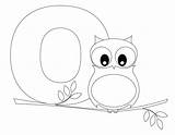 Coloring Letter Alphabet Printable Pages Kids Animal Owl Worksheets Worksheet Print Abc Letters Color Sheets Cute Kindergarten Bestcoloringpagesforkids Activities Books sketch template