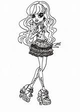 Monster High Coloring Pages Print Twyla Sheet Printable Sheets Colouring Kids Bestcoloringpagesforkids Cute Mermaid sketch template