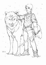 Thrones Game Arya Coloring Pages Stark Daenerys Colouring Targaryen Book Printable Getcolorings Wolf Adult Adults sketch template