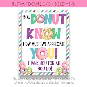 instant   donut       sign staff