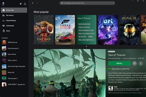 xbox app  lets    games play    pc      verge