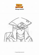 Kakashi Hokage Ausmalbild Supercolored Imagen sketch template